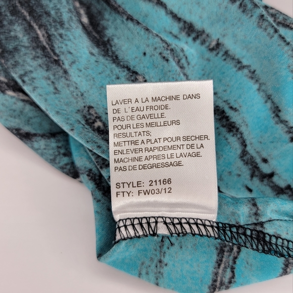 Jamie Sadock 1/4 Zip Short Sleeve 80's Pattern Golf Polo Shirt Top L - Picture 11 of 11